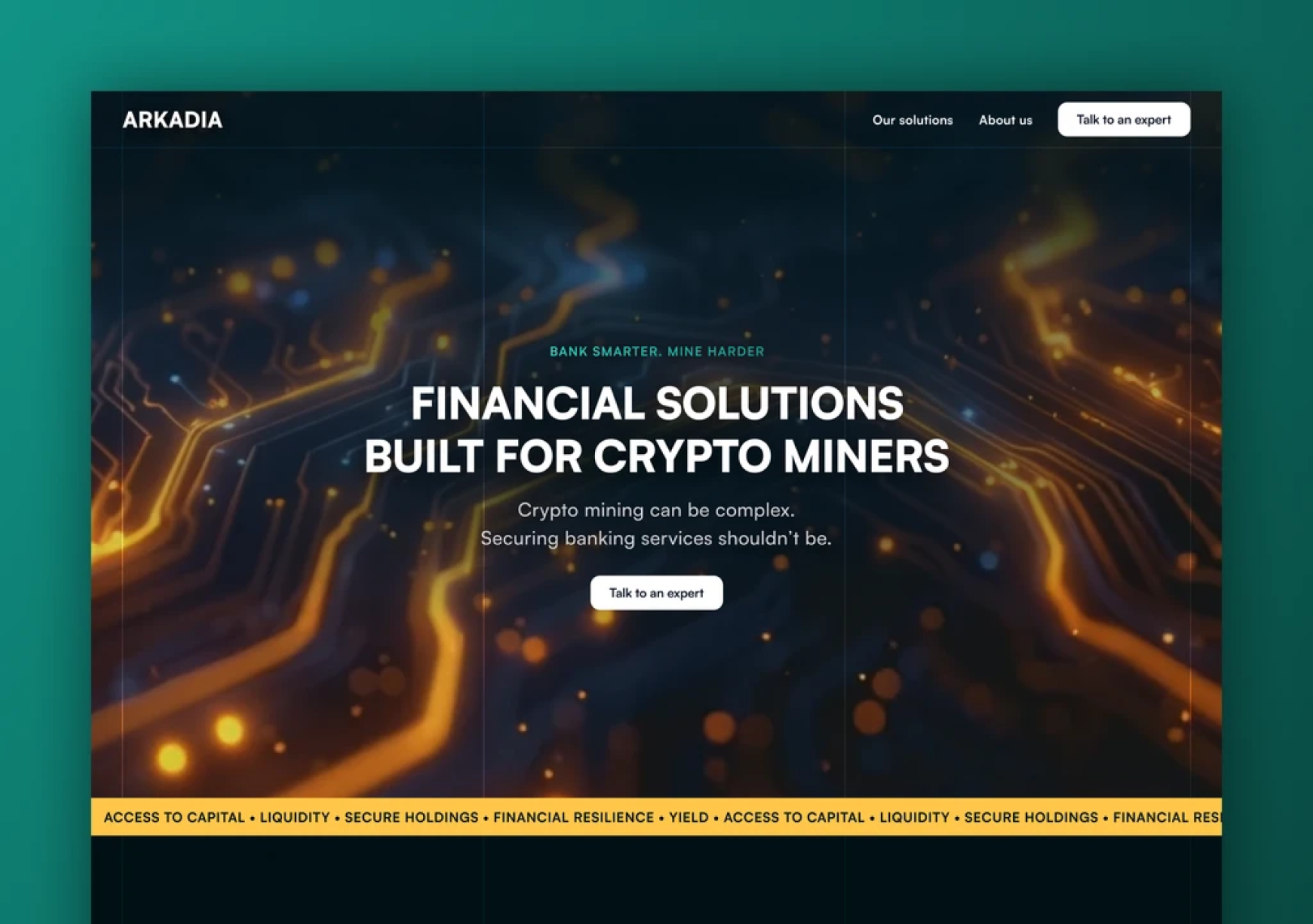 Arkadia — crypto miners